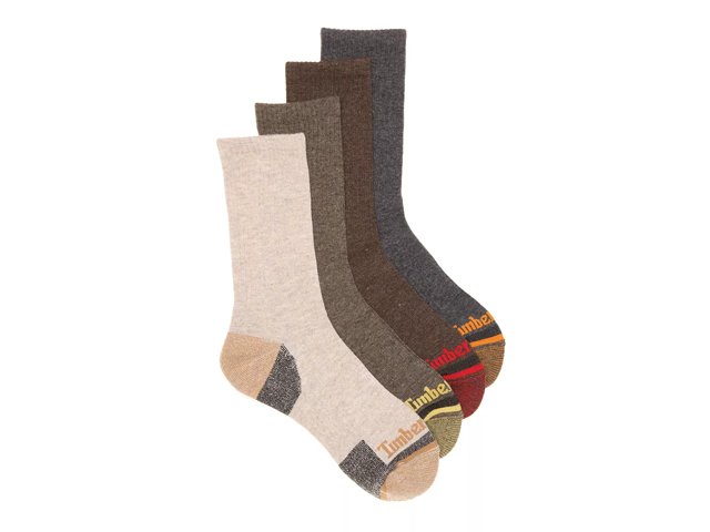 Timberland Ribbed Boot Kids Socks 4 Pack
