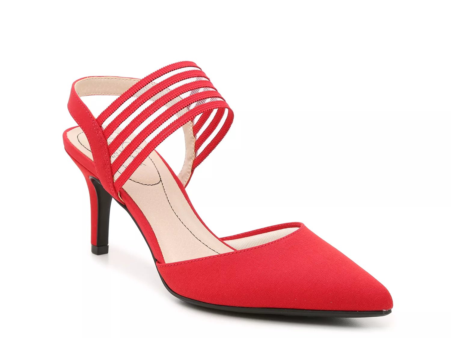 red slingback sandals