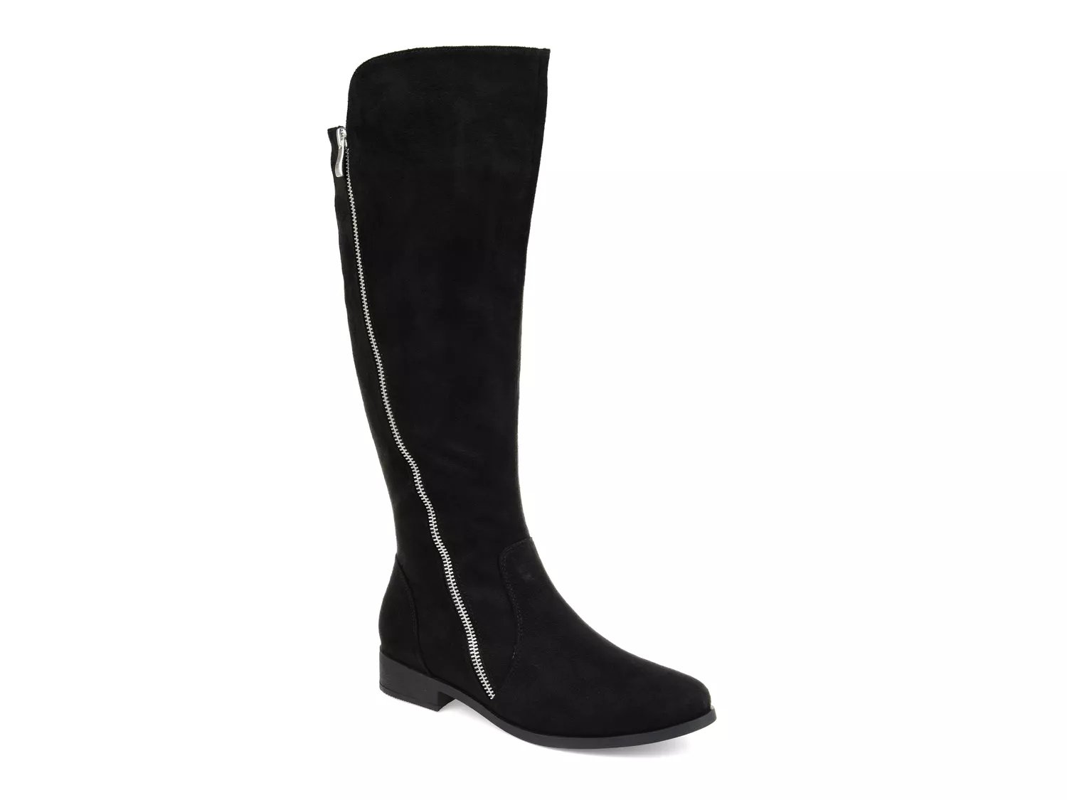 black extra wide calf boots