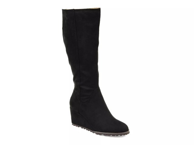 Journee Collection Parker Wide Calf Wedge Boot Free Shipping DSW
