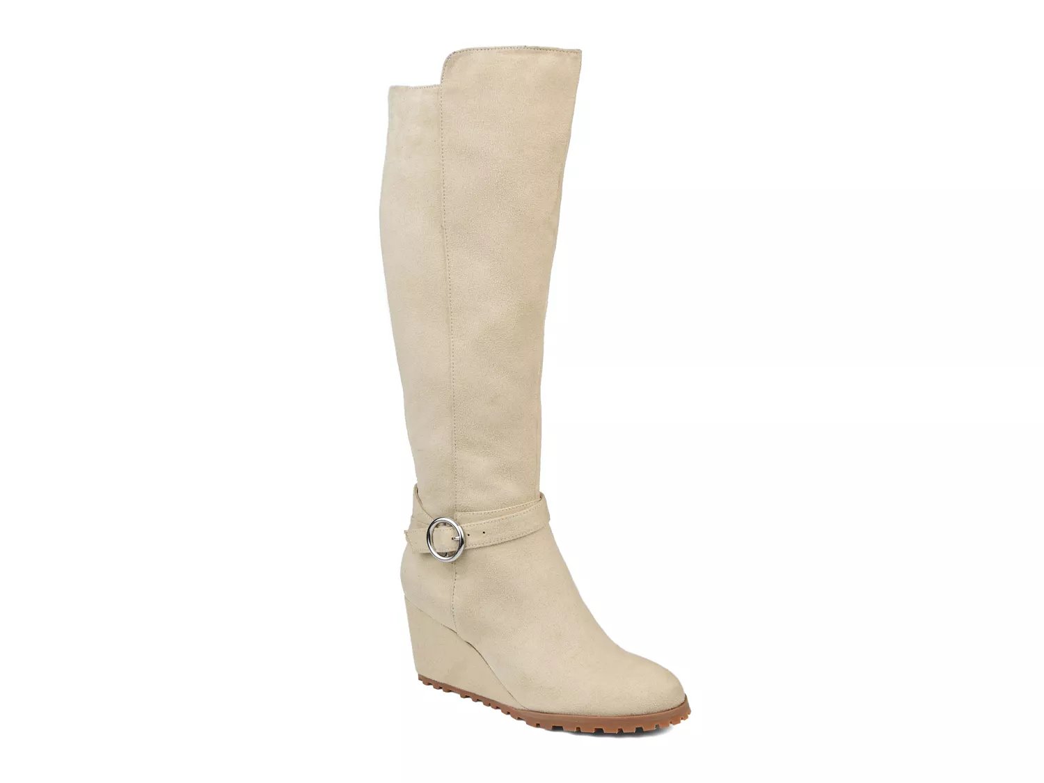 wide calf suede boots womens