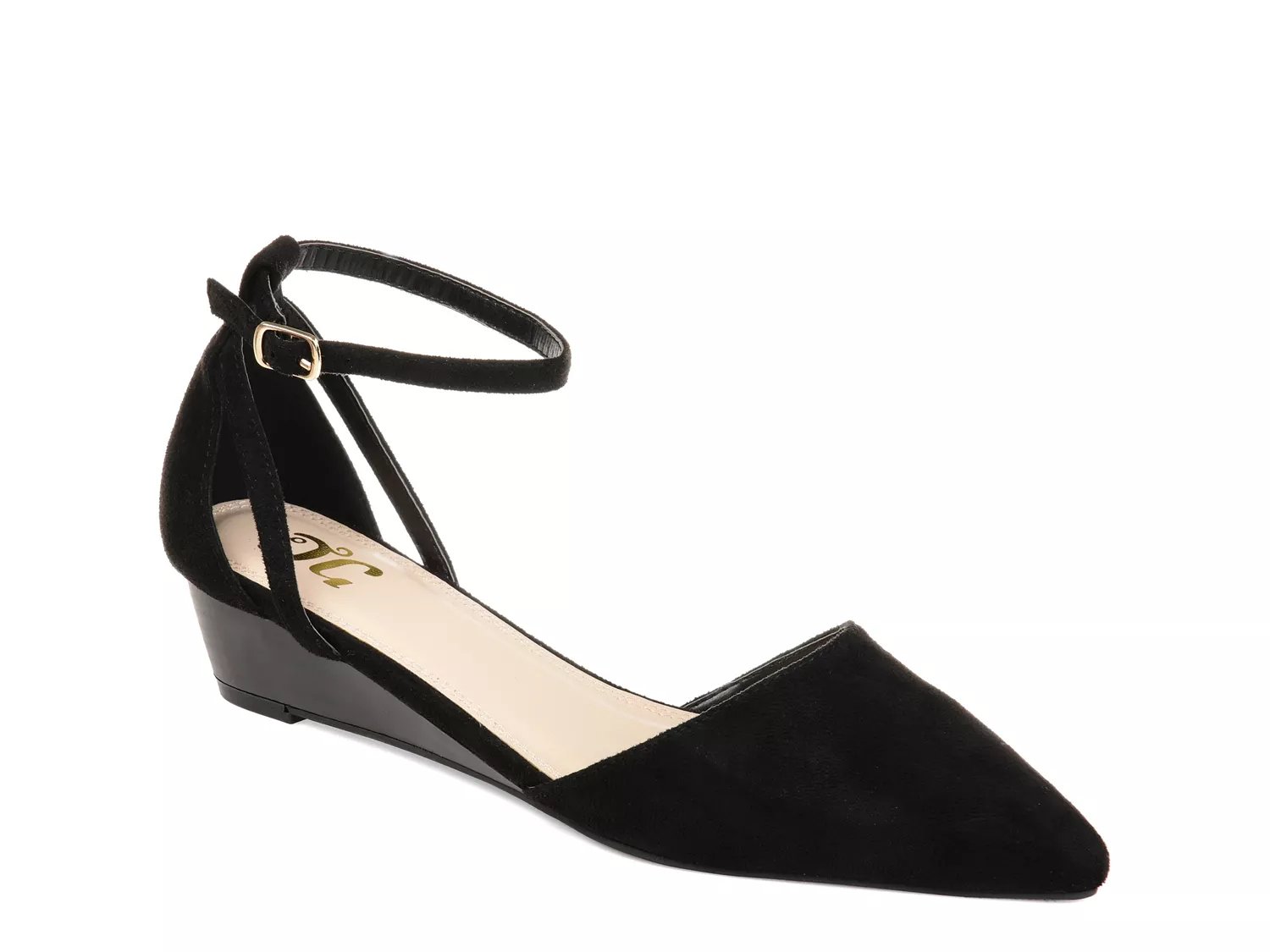 journee collection dollup wedge pump