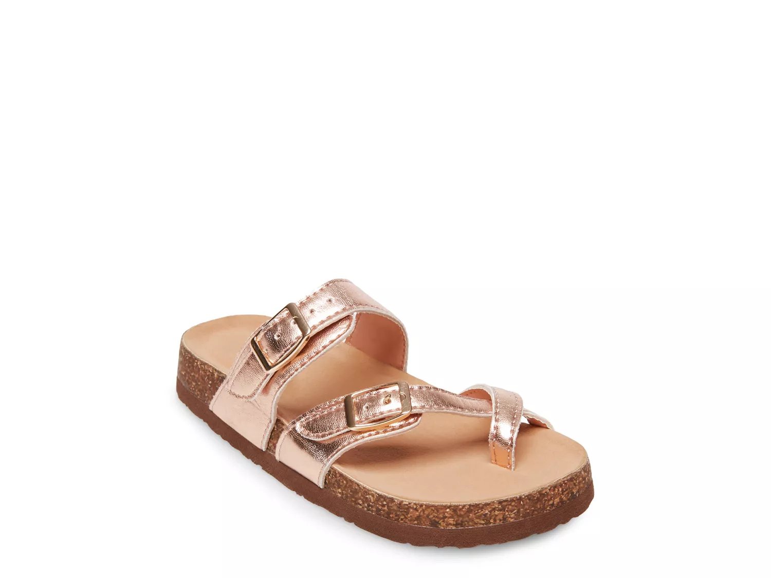 dsw metallic sandals