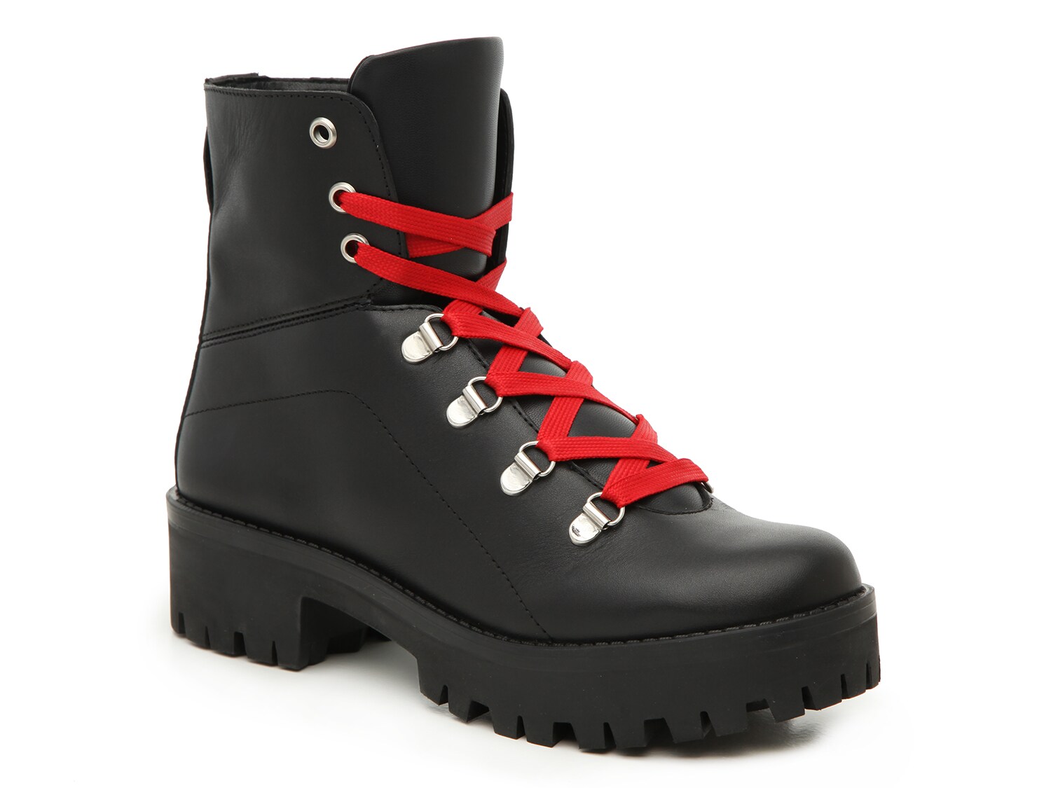 steve madden boots red laces