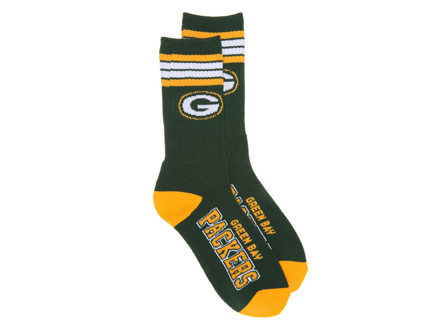 For Bare Feet Green Bay Packers Rainbow II Cozy Socks