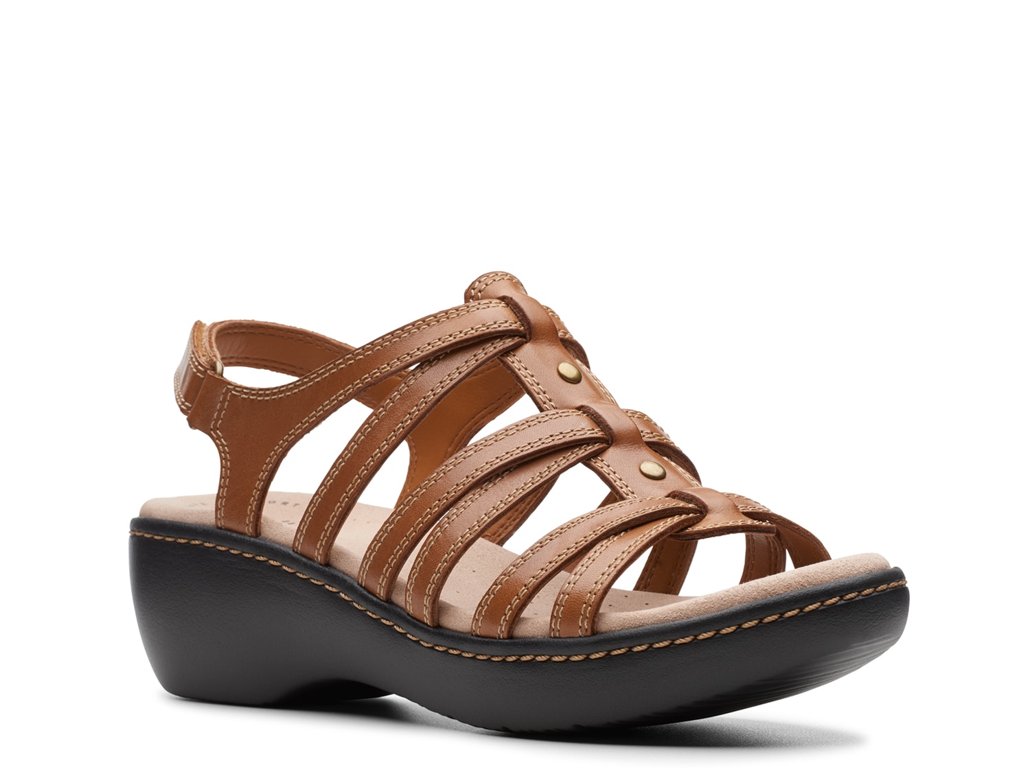 Clarks Delana Curve Wedge Sandal - Free Shipping | DSW