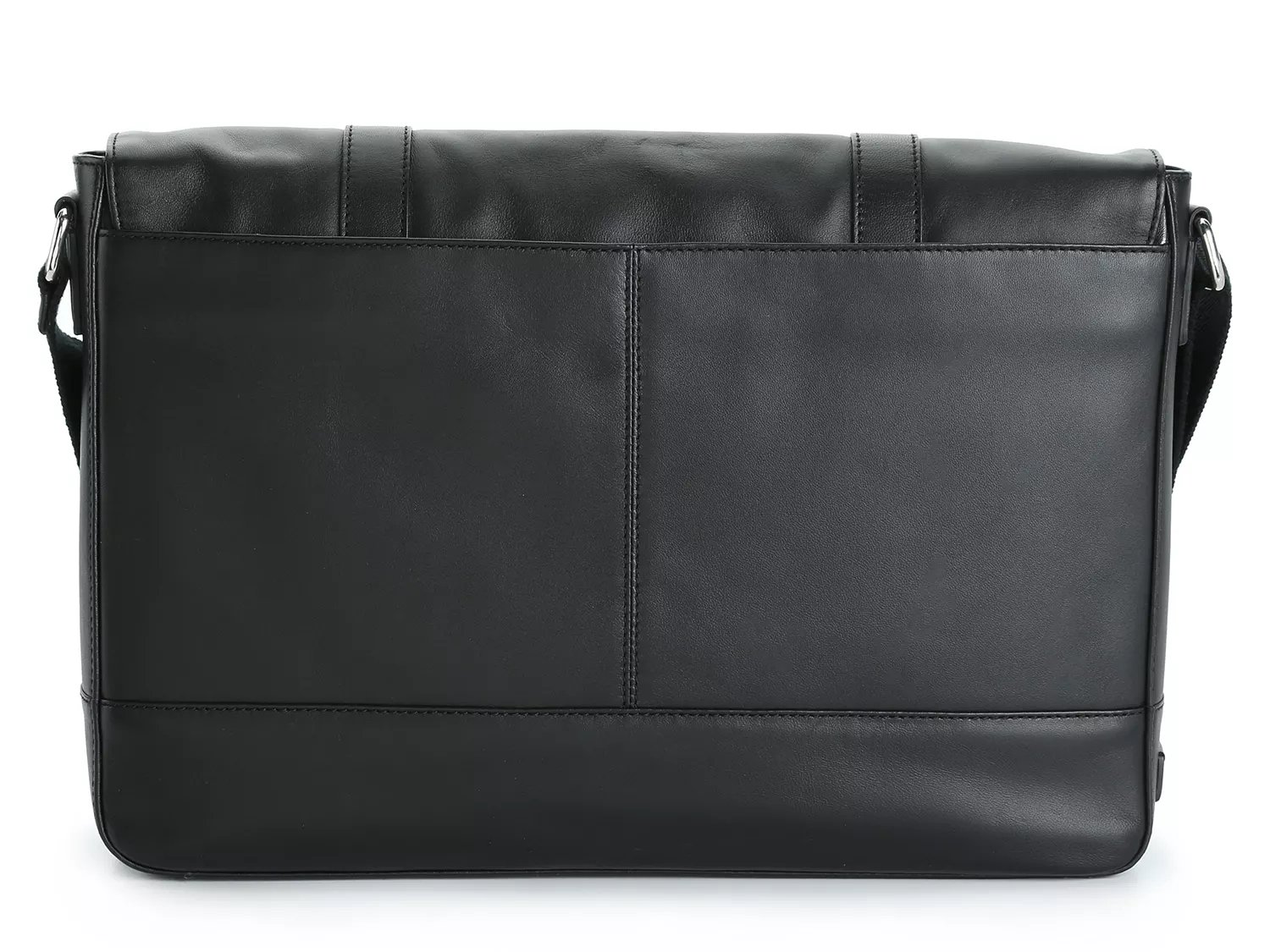 cole haan smooth leather messenger bag