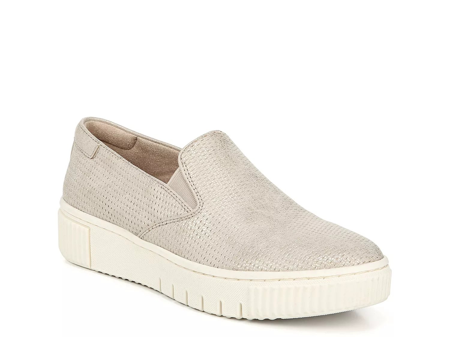 beige slip ons