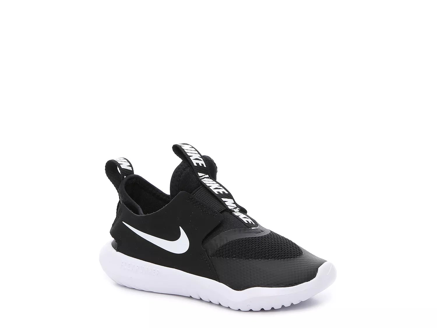 nike kids flex runner black