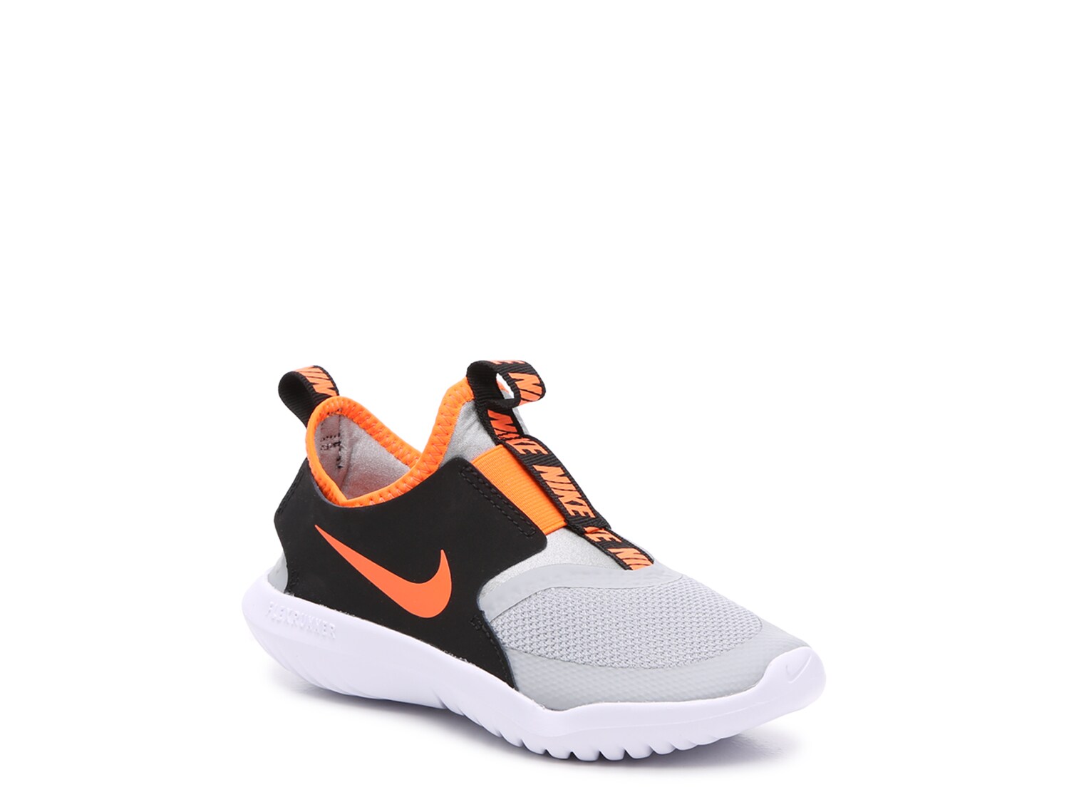 orange and white sneakers