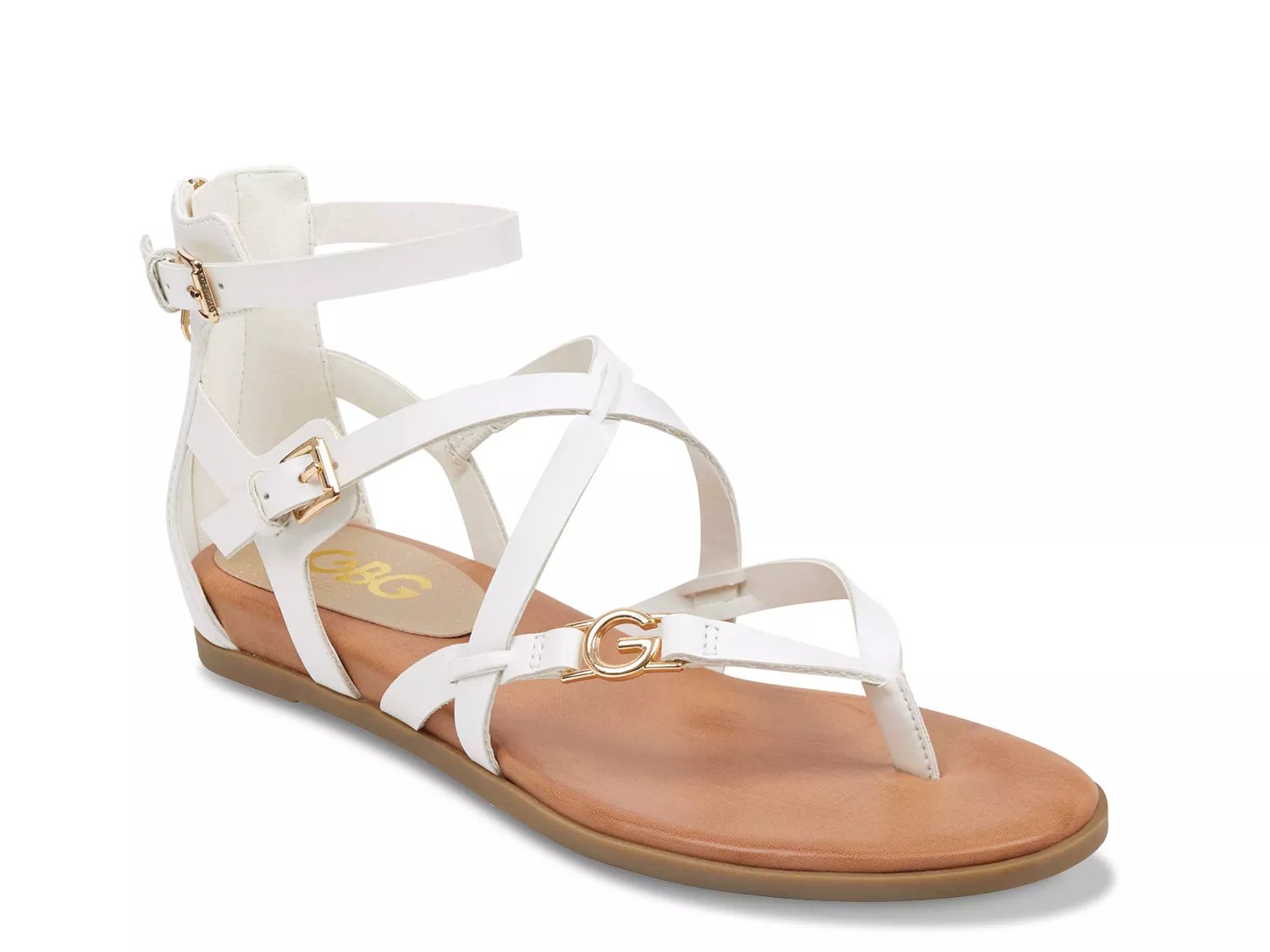 g by guess jeena slide flat sandals