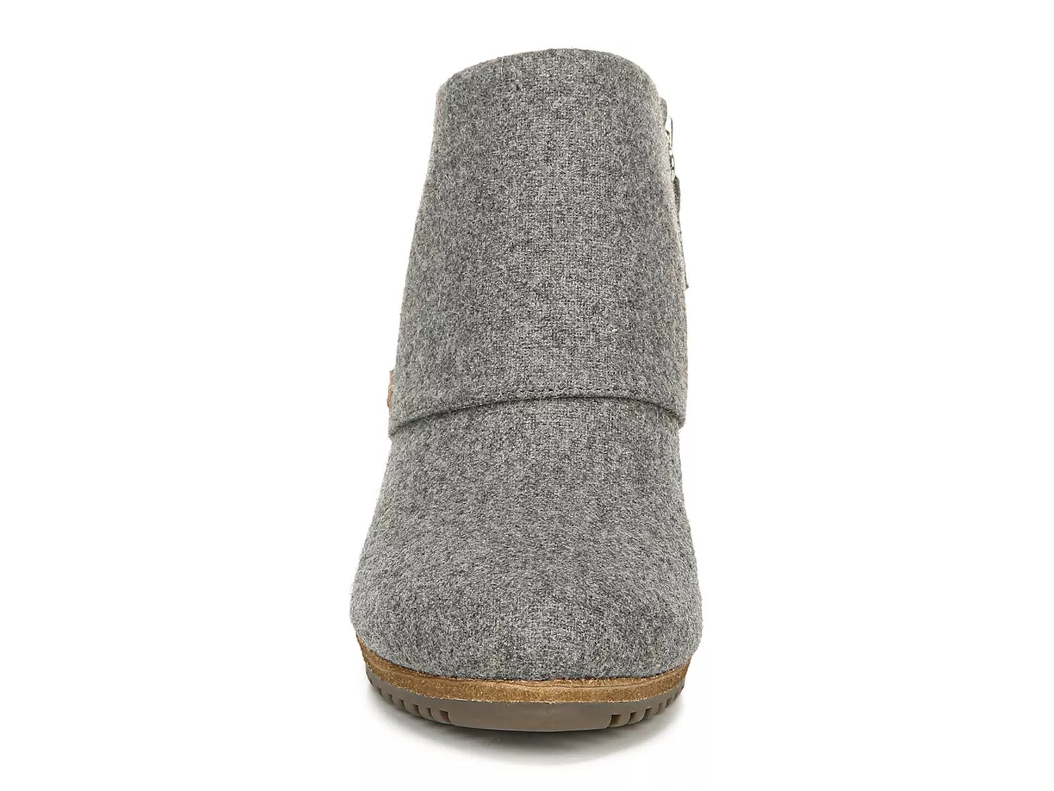 dr scholl's create wedge bootie gray