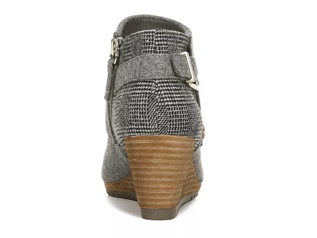 dr scholl's create wedge bootie gray