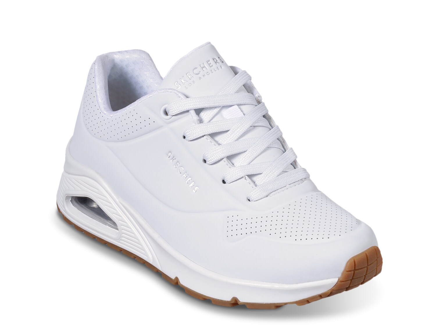 White Skechers Memory Foam Shoes | DSW