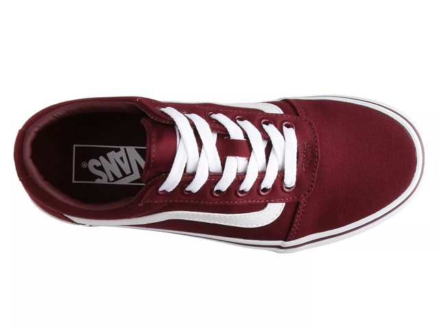 Vans ward low best sale burgundy