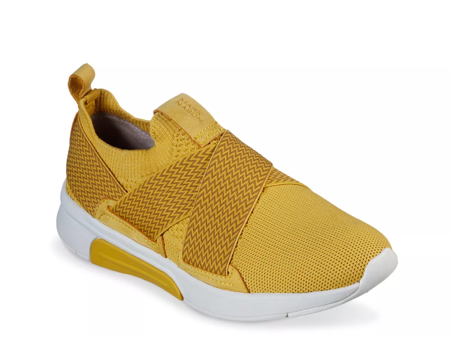 yellow slip on sneakers