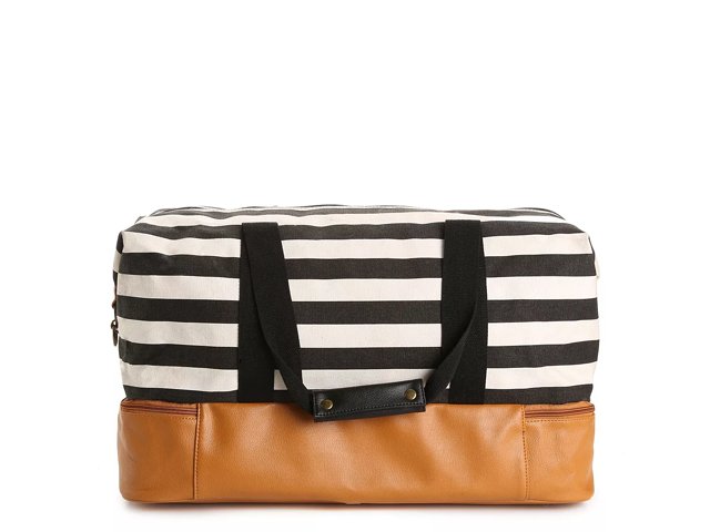 Striped Weekender Bag