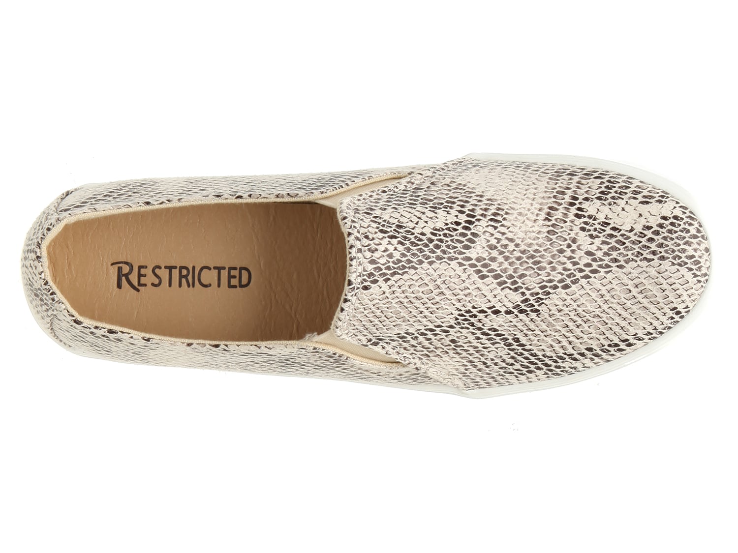 restricted snakeskin sneakers