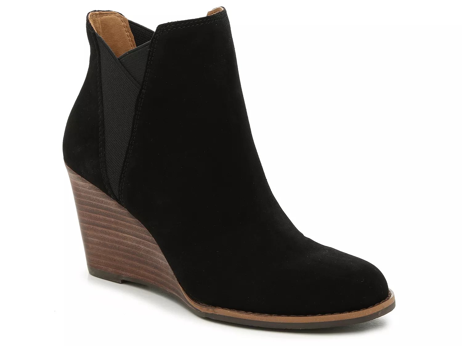 lucky brand youse wedge chelsea boot