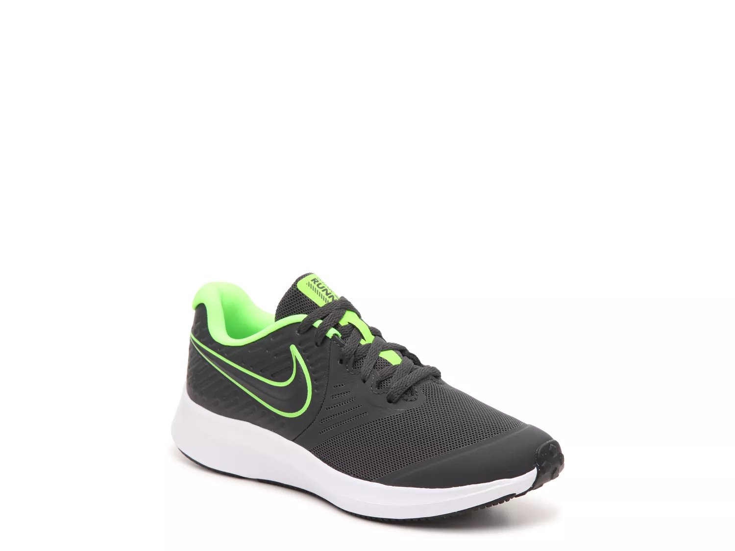 lime green running shoes