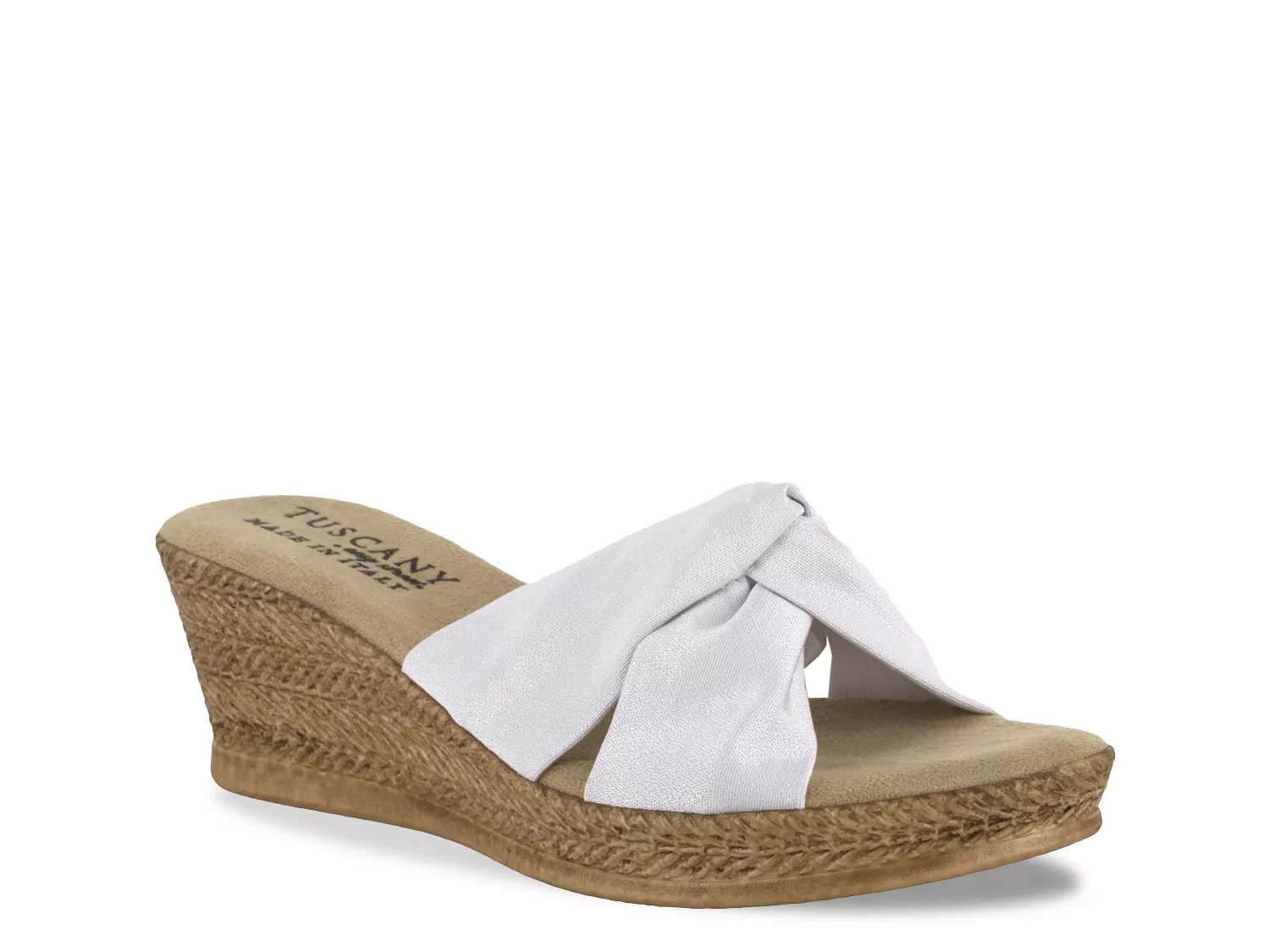 dsw white wedge sandals