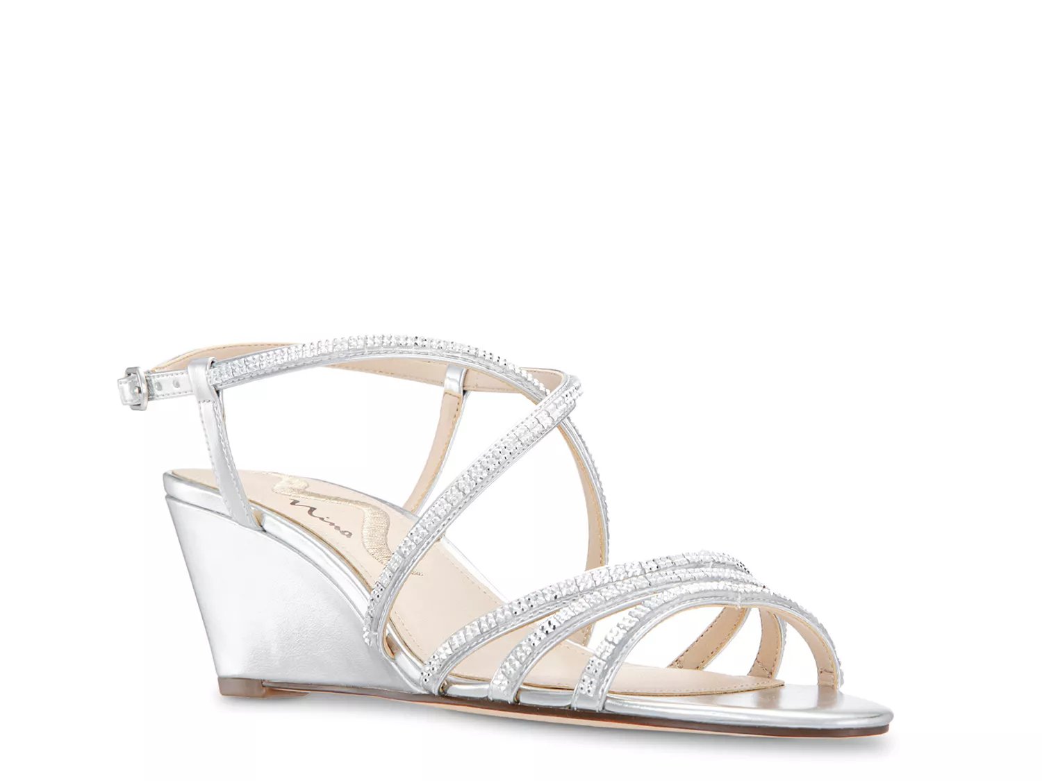 nina wedge wedding shoes