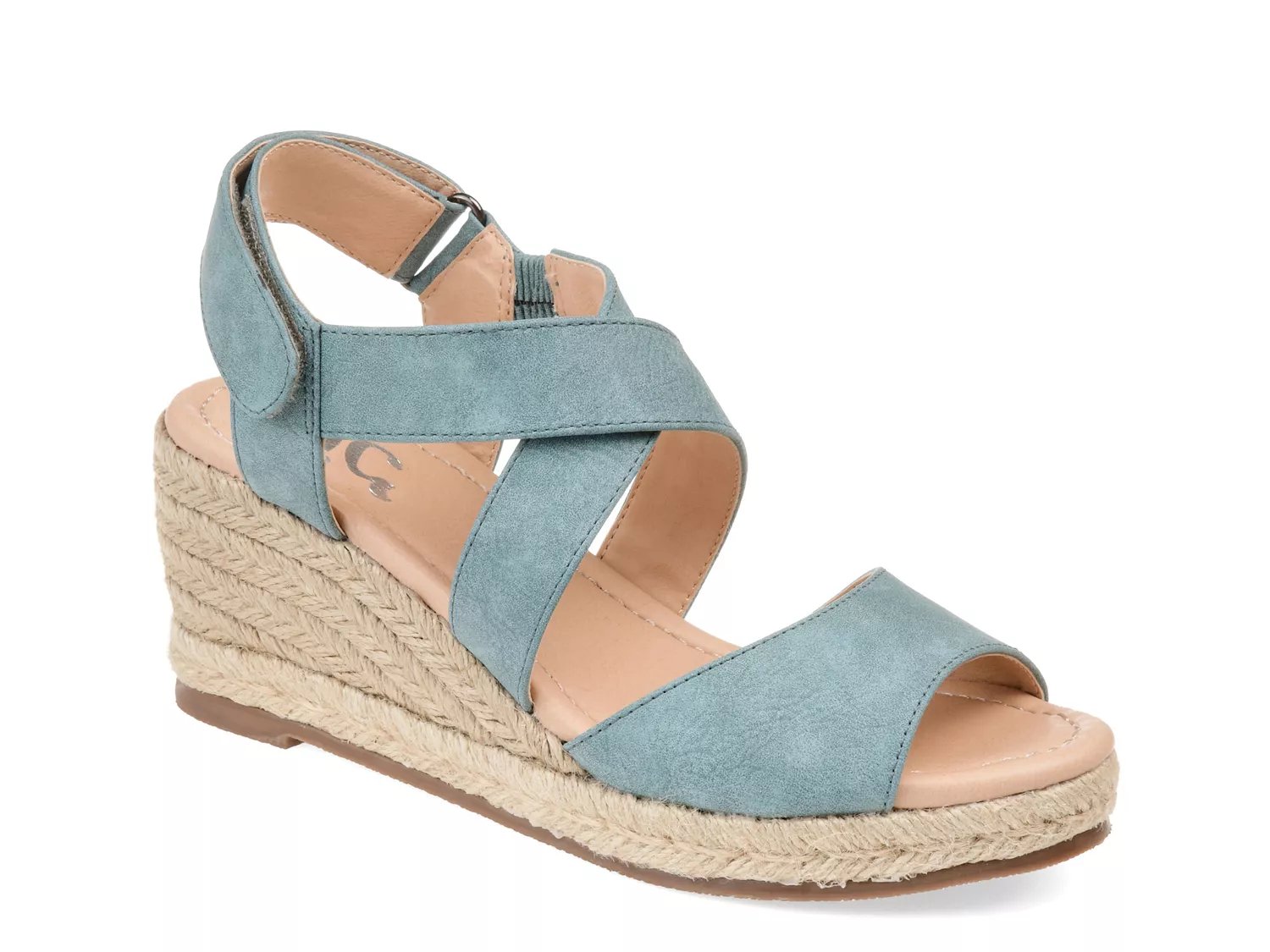 teal wedge shoes