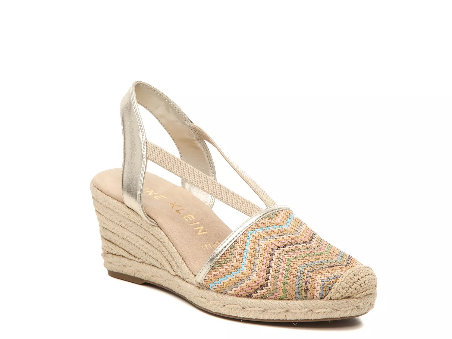 anne klein abril espadrille wedge sandal