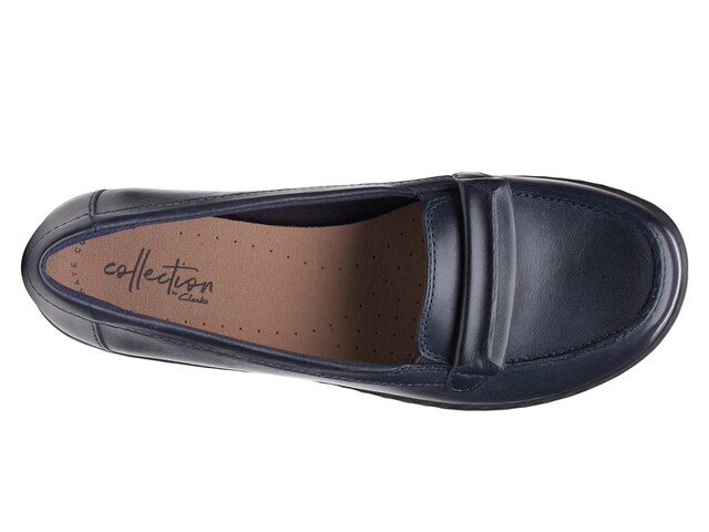 Visita lo Store di ClarksClarks Women's Ashland Lily Loafer,Navy Leather,5 M US 