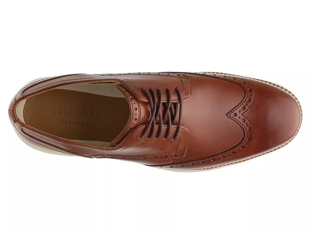Cole haan original best sale grand cognac wingtip oxfords