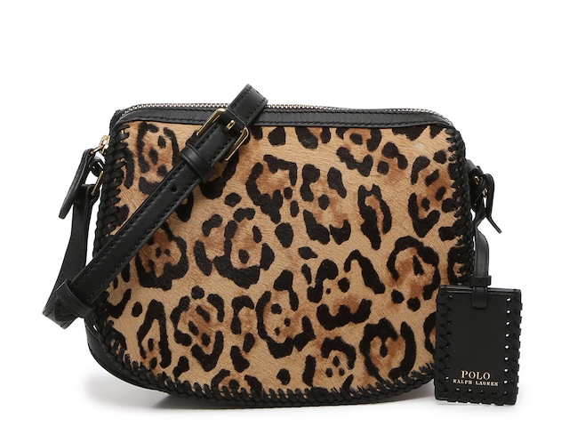 Polo Ralph Lauren Leopard Print Leather Crossbody Bag - Free Shipping | DSW