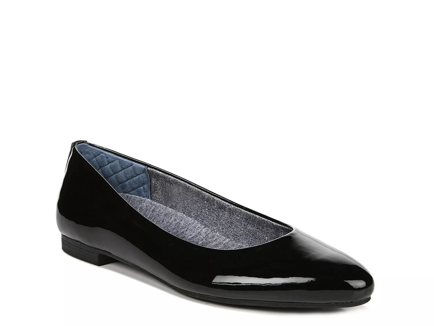 black patent flats womens