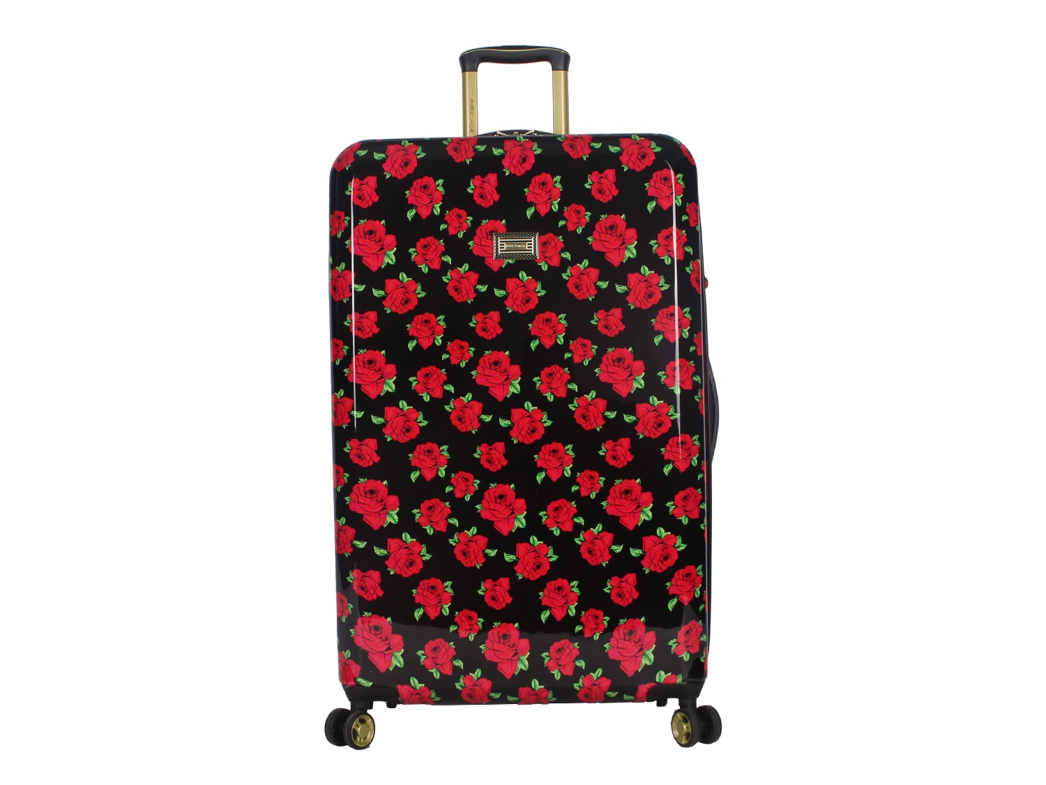 betsey johnson covered roses luggage