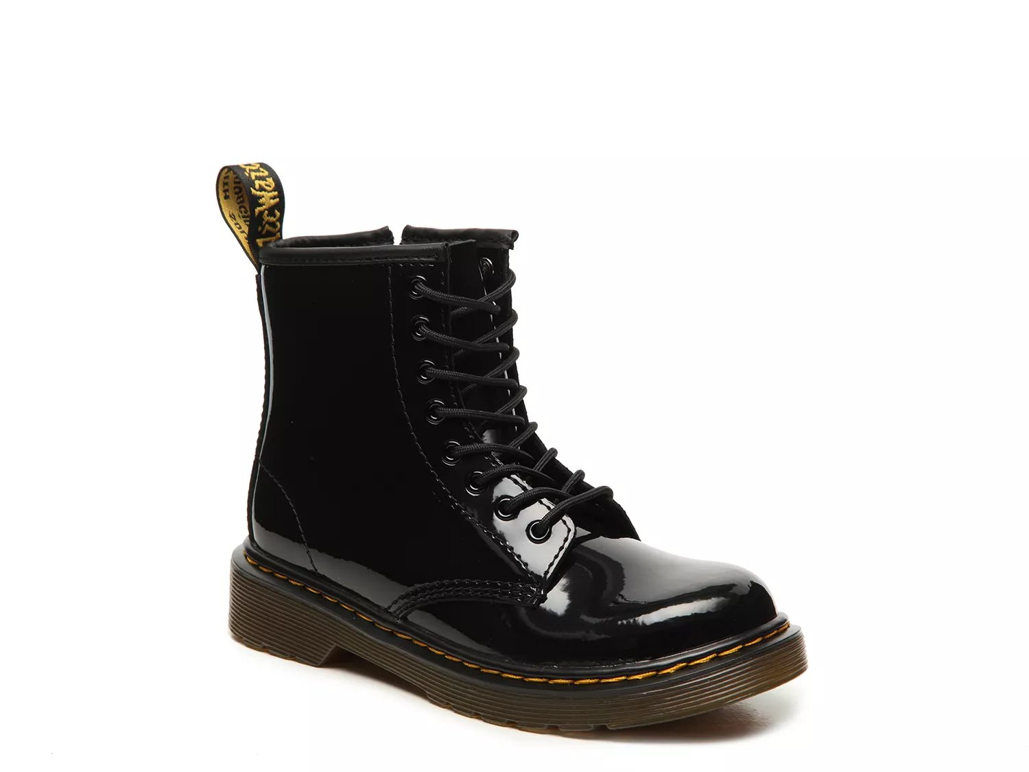 Black patent dr shop martens size 6