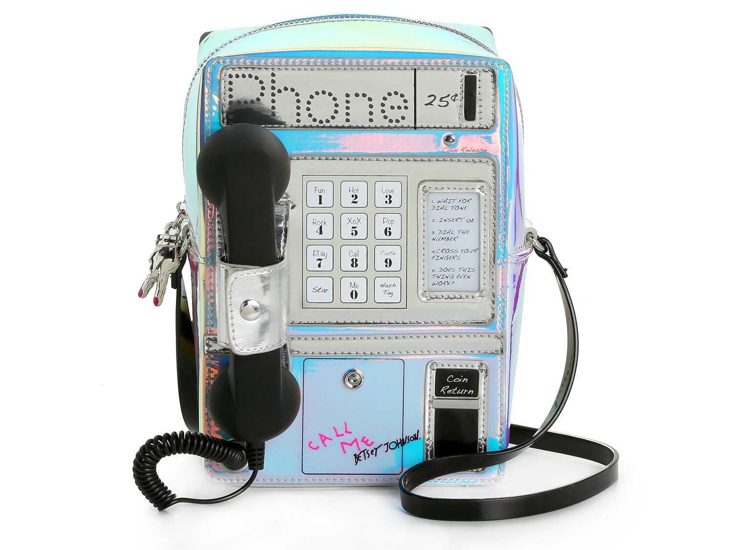 betsey johnson telephone purse dsw