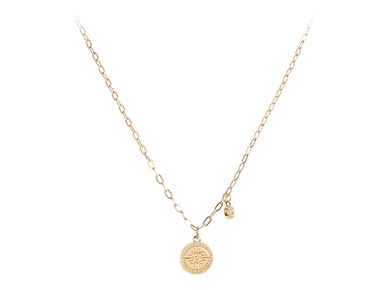 Rebecca Minkoff Etched Coin Necklace | DSW