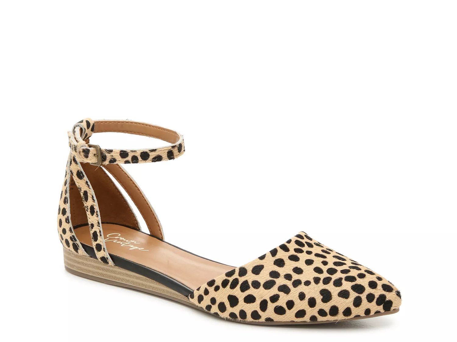 crown vintage leopard flats