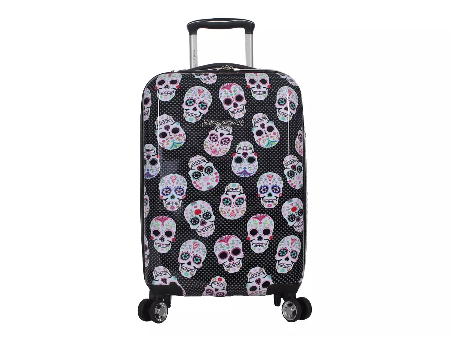 betsey johnson skull suitcase