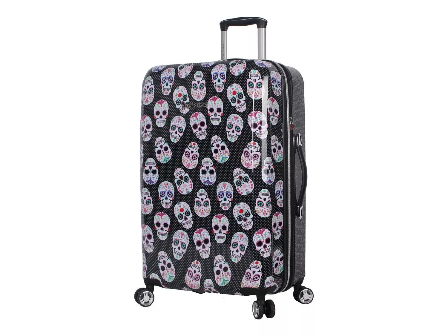 betsey johnson skull suitcase