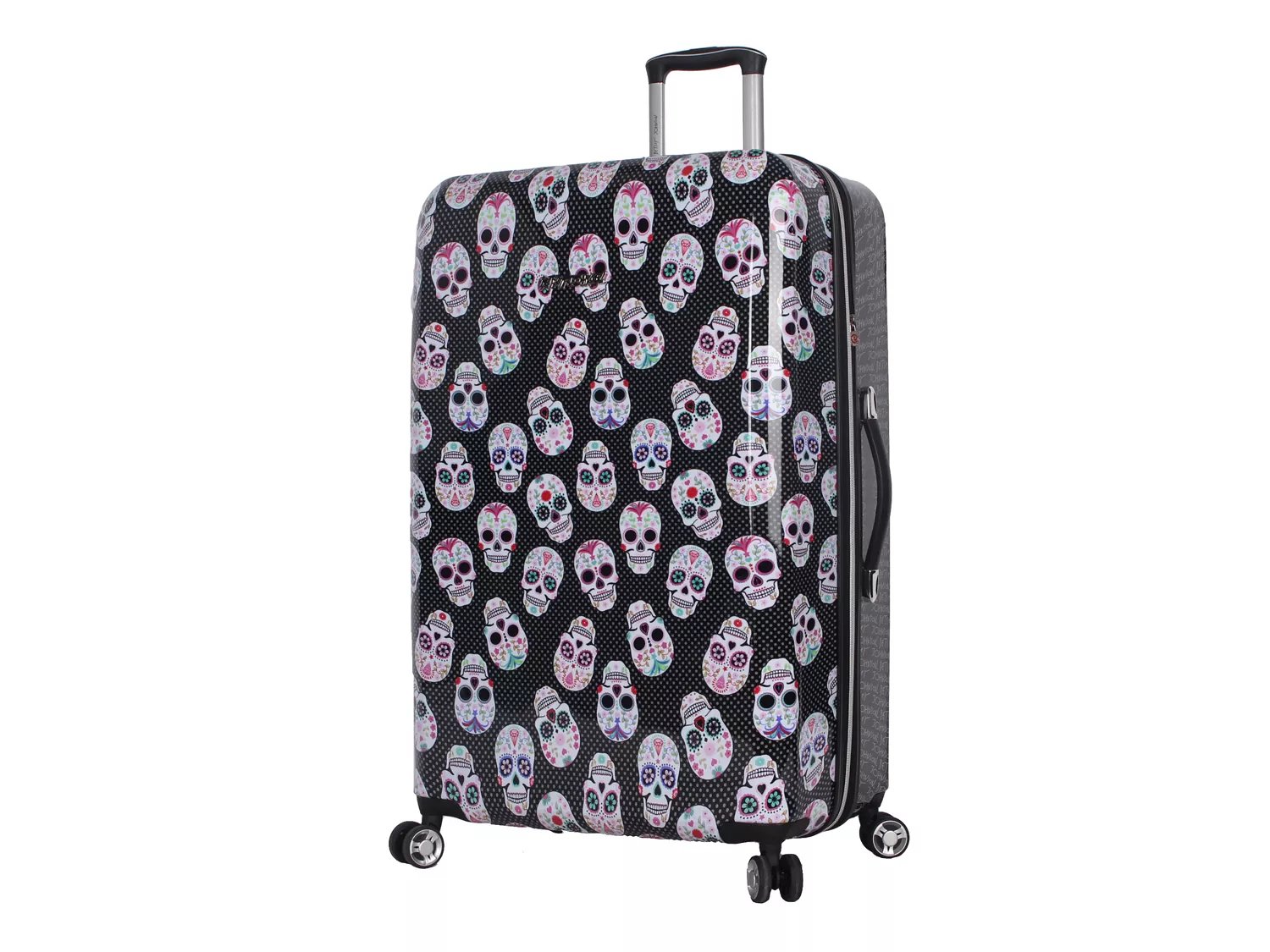 skull hard shell suitcase