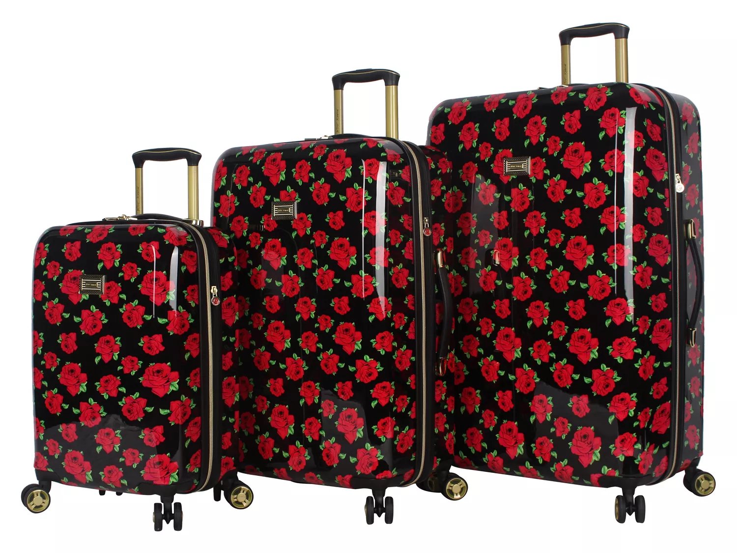 betsey johnson hard shell luggage