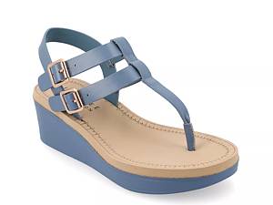 Dsw store blue wedges