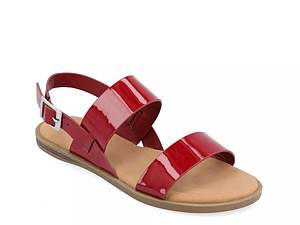 Dsw red cheap flat sandals