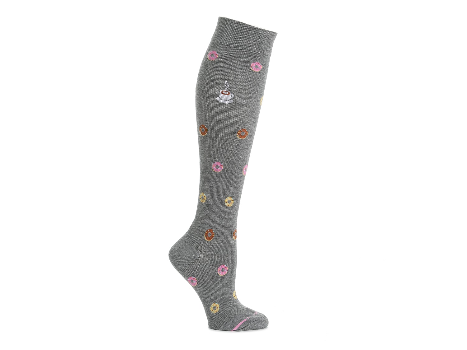 Dr. Motion Coffee Donut Women's Compression Knee Socks - Free Shipping ...