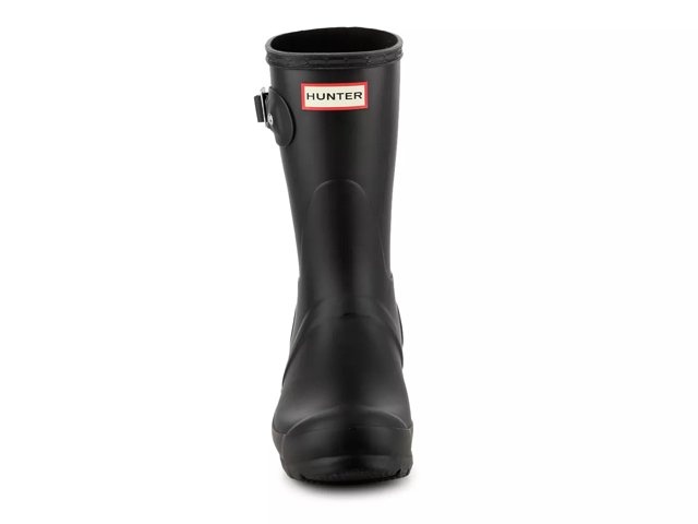 Half high women's rubber boot ORIGINAL SHORT BACKSTRAP green by Hunter