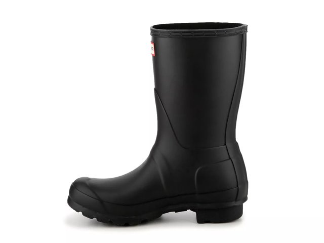 Hunter rain boots short matte sale black