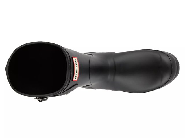 Short matte black rain boots sales