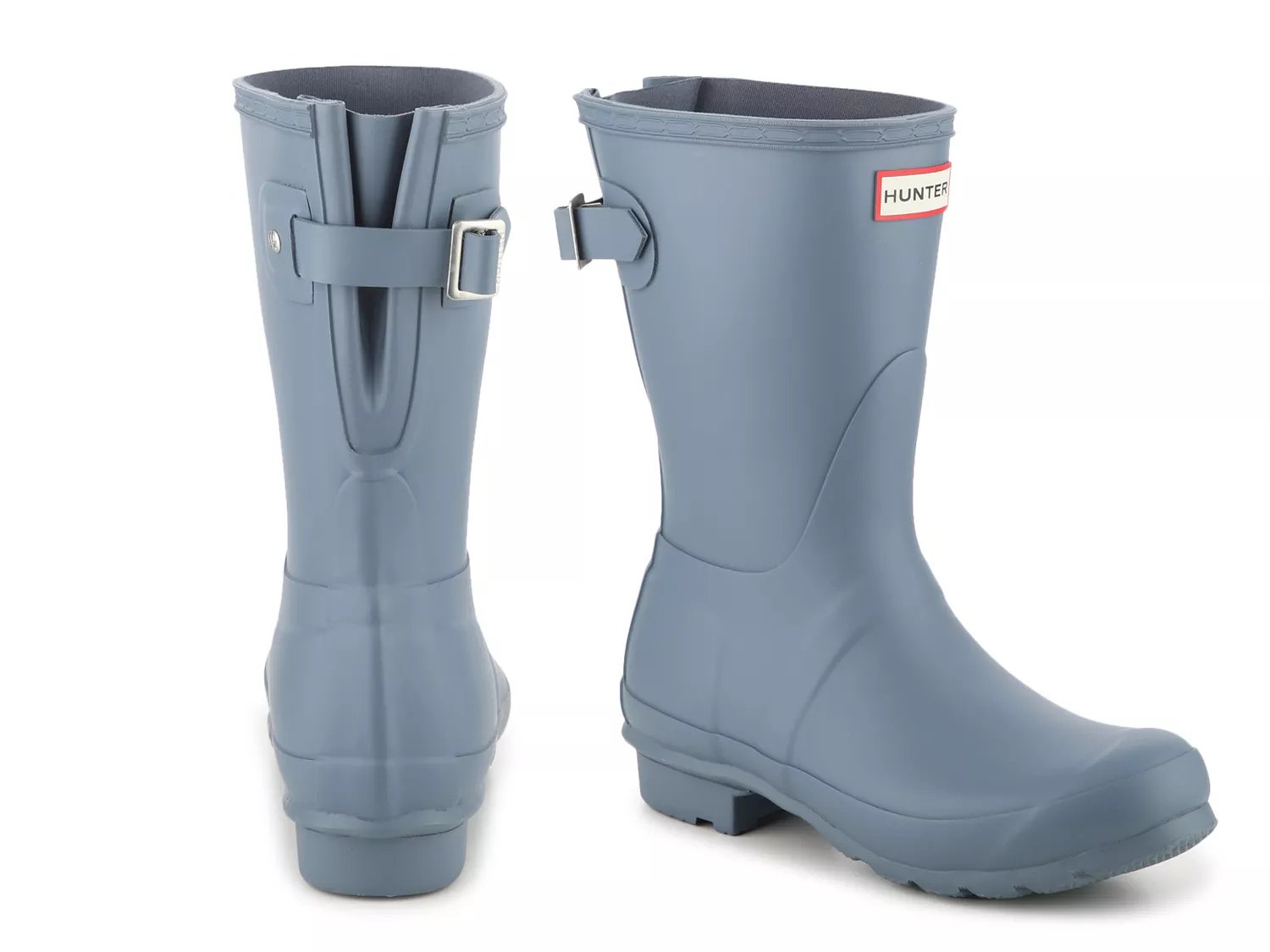 original short adjustable back gloss waterproof rain boot