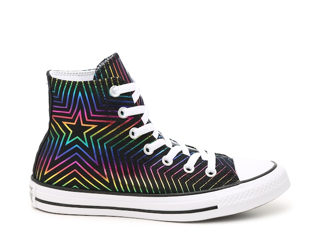 Converse Chuck Taylor All Star Rainbow Star High-Top Sneaker - Women's -  Free Shipping | DSW
