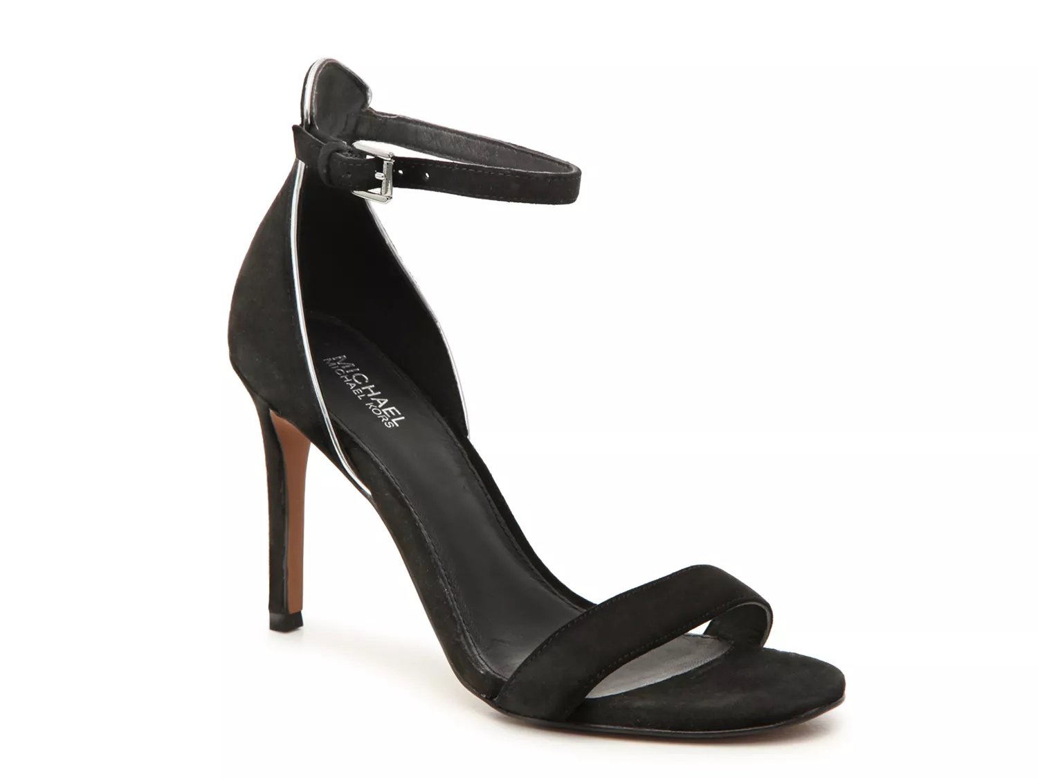 michael michael kors hutton metallic leather sandal